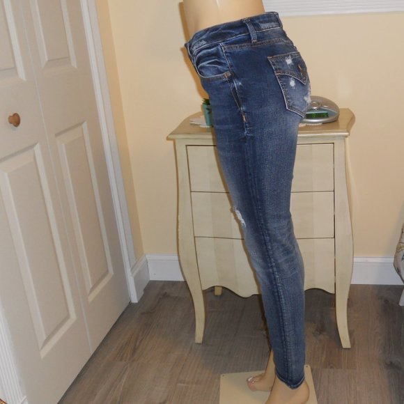 Miss Me 27 Easy Skinny Distressed Jeans 5 Pockets - Picture 2 of 7